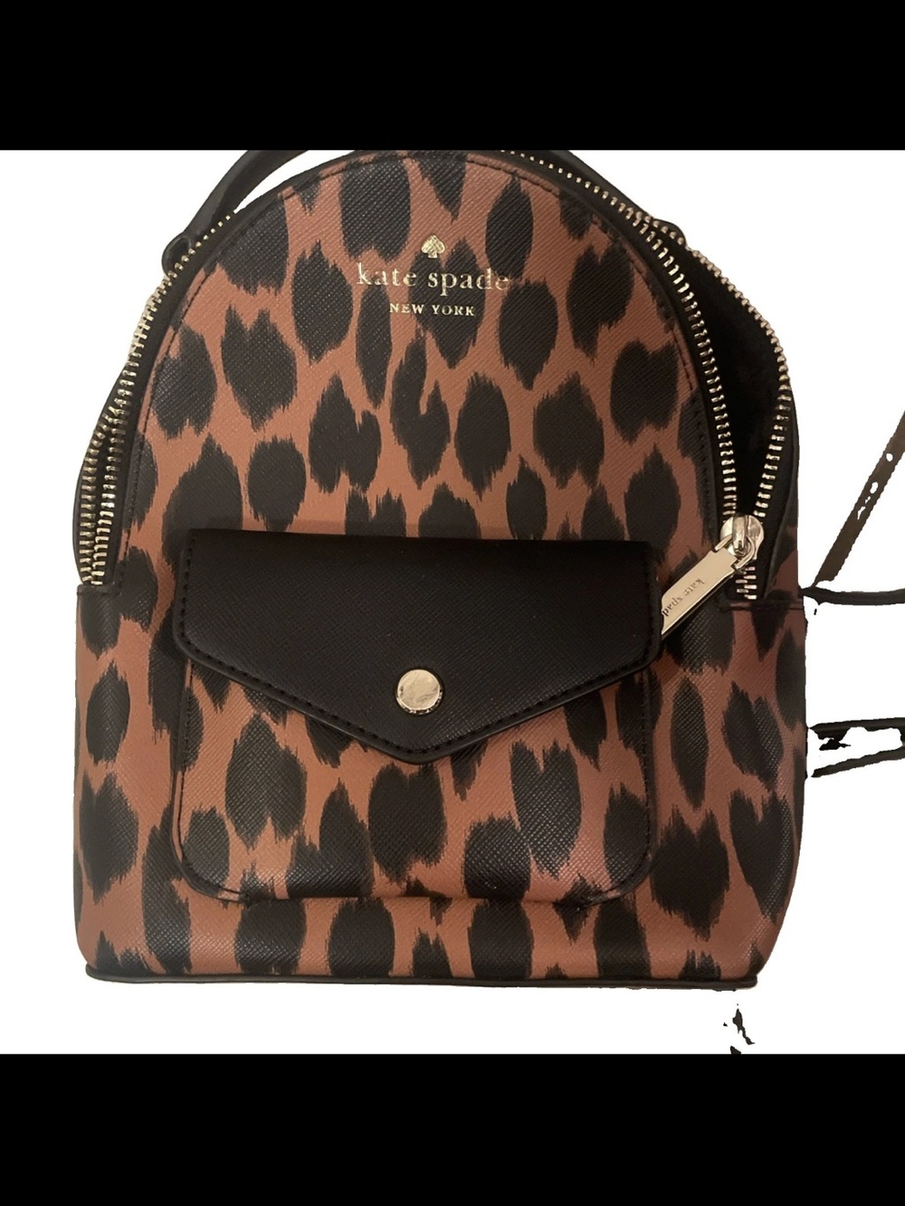Kate Spade Schuyler Spotted Animal Mini Backpack KE721 Multi tight straps